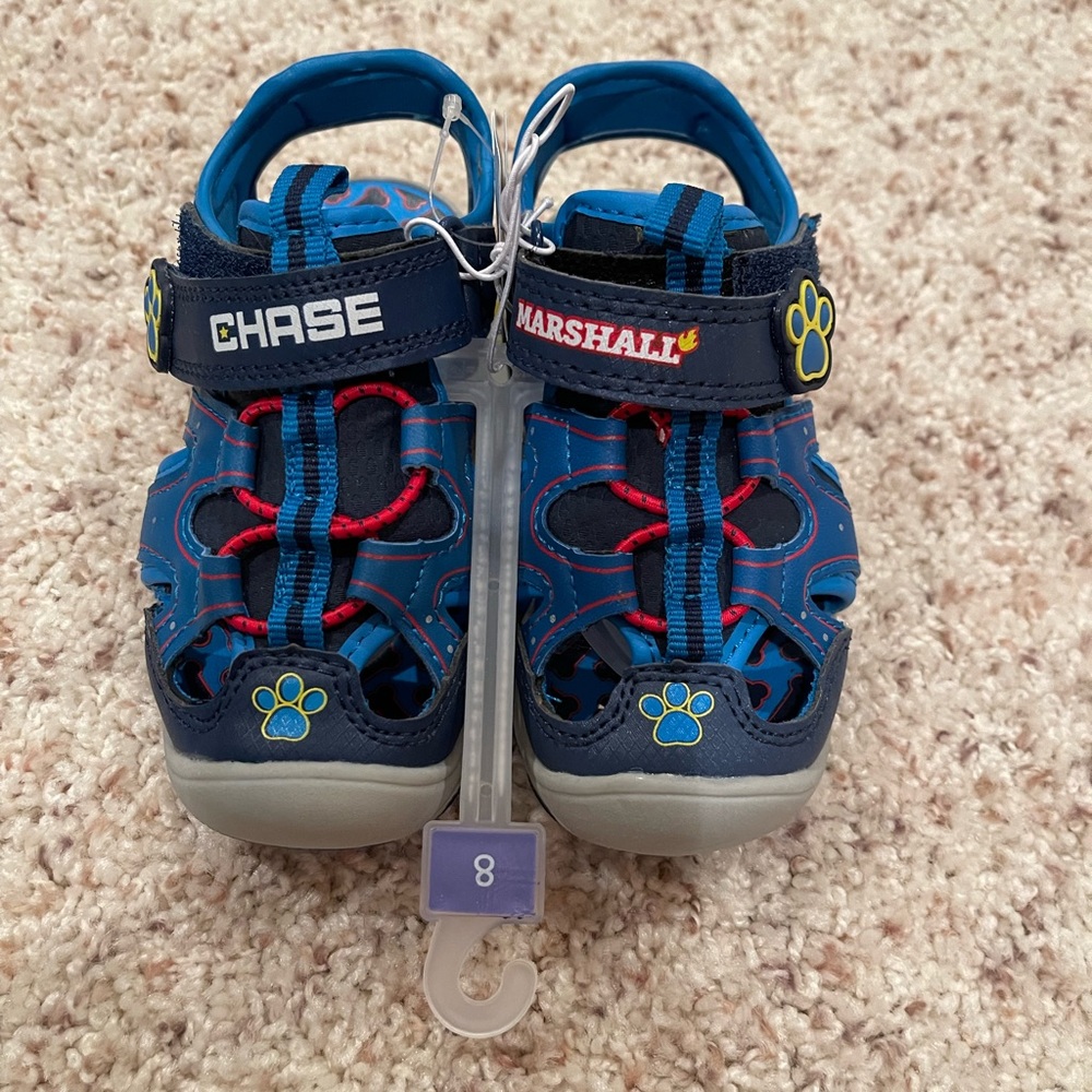 Paw patrol boys water shoes lighting sandal size 8